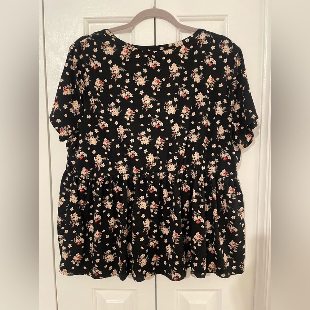B Famous Baby Doll Blouse 2X - Picture 2 of 6
